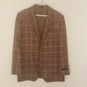 Brooks Brothers Milano Fit Brown Check Sport Coat